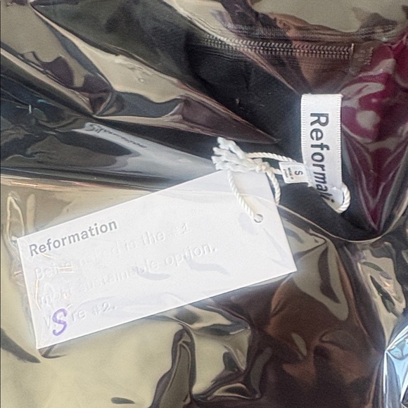 Reformation Ottessa Dress Black $248 NWT - Picture 14 of 14